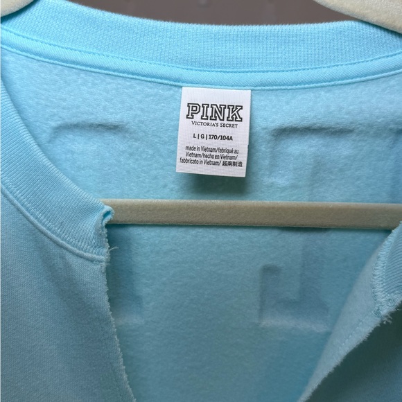 PINK Victoria's Secret Varsity Blue Sweatshirt - Picture 3 of 3